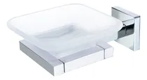 Comprar Jabonera Empotrable Diseño Bloke Aqualaf Bloke Jabonera De Porcelana Color Plateado X Unidad