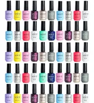 Comprar Kit 50 Esmaltes Semipermanente Meliné Color Led\u002Fuv Uñas