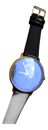 #tommy Hilfiger Pulseira De Couro Legítima Novo Leia S/ Uso! Preto Dourado Preto (Recondicionado)