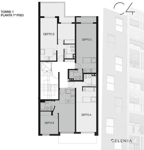 Departamento 1 Dormitorio En Rosario
