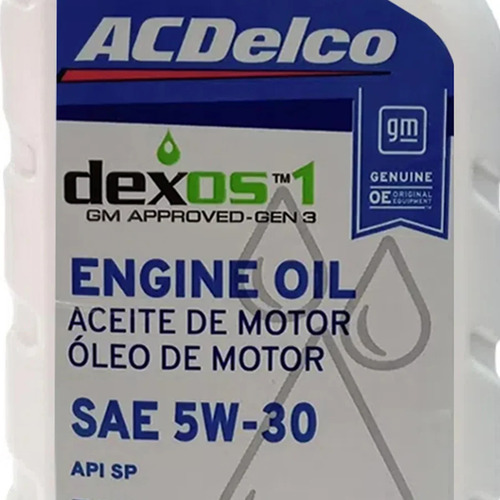 Óleo De Motor Acdelco 5w-30 Dexos1tm Gen 3 100% Sintético