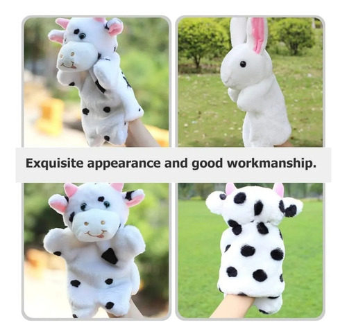 Puppet Puppets Hand Doll Animals Kids Tecido De PelĂșcia