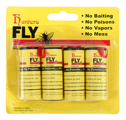 Papel Adhesivo Desechable Para Moscas Fly Trap, 6 Unidades