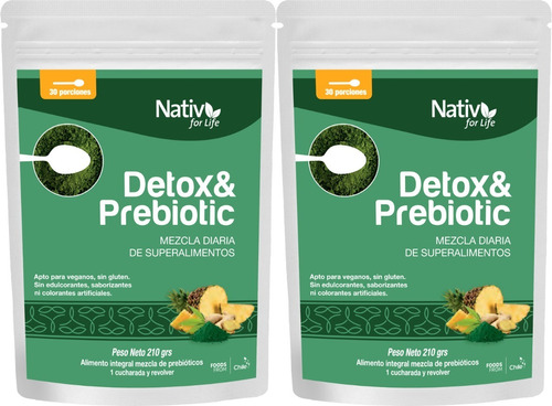 Pack Detox Y Prebiotico Nativforlife Salud Digestiva
