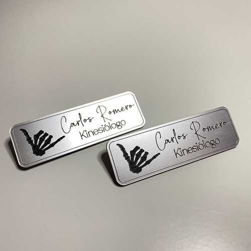 Pack 6 Piocha Personalizada Acrilica Dorado Plata Bronce
