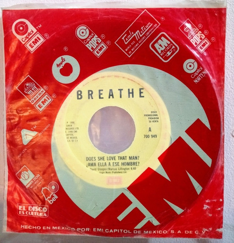 Breathe Say Hello Vinilo Ep 45 Rpm Promo Casi Nuevo