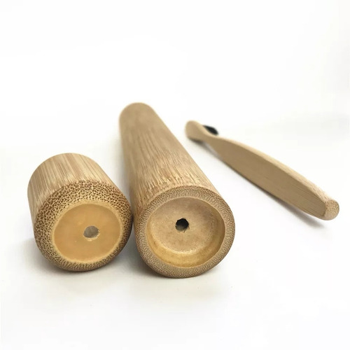 Estuche Cepillo De Dientes Bambú Ecológico Biodegradable