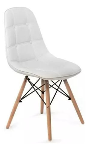 Set X 3 Silla Eames Capitone Tapizada Eco Cuero