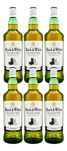 Black & White Scotch escocés 700 mL pack x 6 u