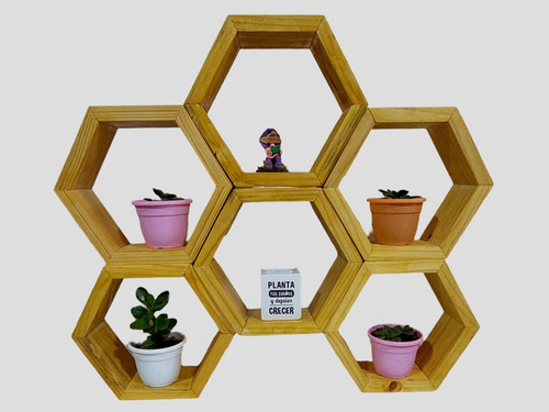 Repisa Panal, Repisa Hexagonal, Organizador, Decoración X6