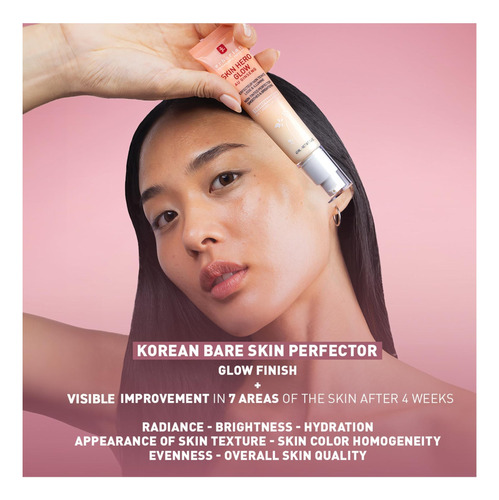 Erborian Skin Hero Glow, Care Face Bare Perfector No Teñido