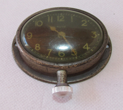 Antiguo Reloj  Auto  Tablero Auto, Usa, A Restaurar