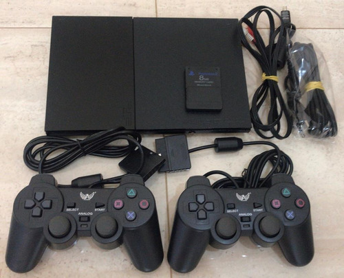 Playstation 2 + 2 Controle + 1 Memory Card + Jogo+ Garantia!