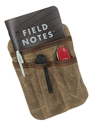 Bolsa Edc Con 6 Bolsillos, Protector De Lona Encerada Y Orga