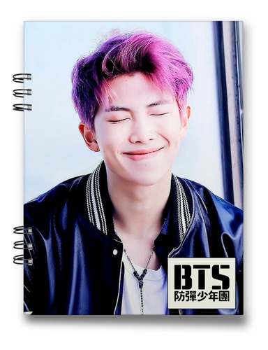 Imagen 3 de 4 de Bts Cuaderno Rap Monster 15x20 Cms Mediacarta 100 Hojas