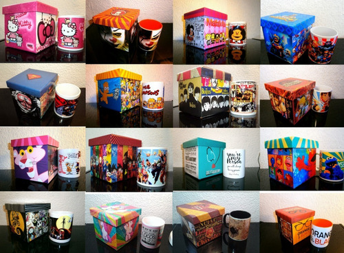 Taza Magica Simpson Duff, Con Estuche De Madera Game Over