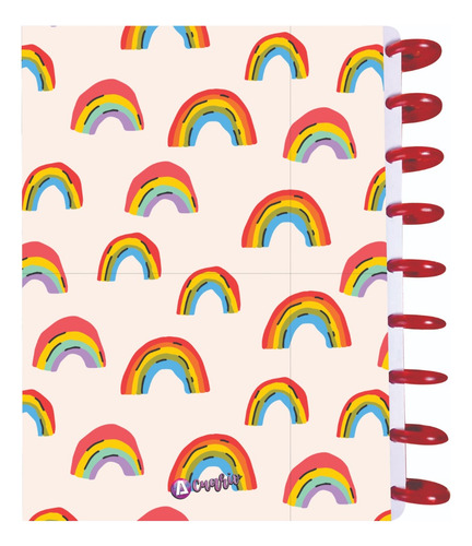 Cuaderno Discos T/frances 80hjs 105grs Pastadura 2 Separador Arcoíris
