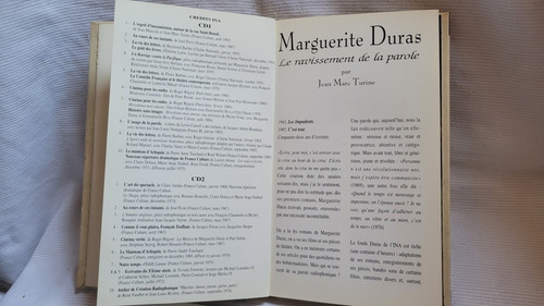 Marguerite Duras Ravissement De La Parole Jean M Turine 4 Cd