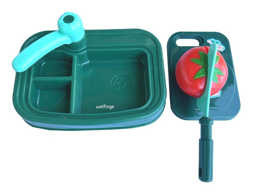 Imagen 5 de 10 de Frutas Con Abrojo Para Cortar Con Tabla Juguete Infantil