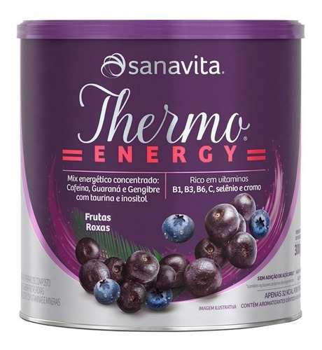 Thermo Energy Sanavita Termogênico - Frutas Roxas - 300g