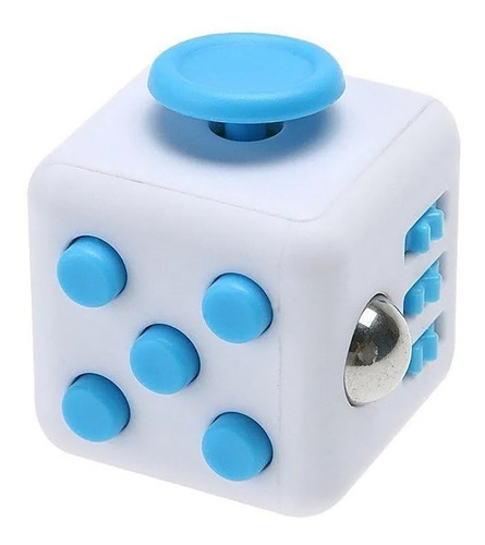 Fidget Cube Azul 6 Caras Ansiedad Aburrimiento Antiestres
