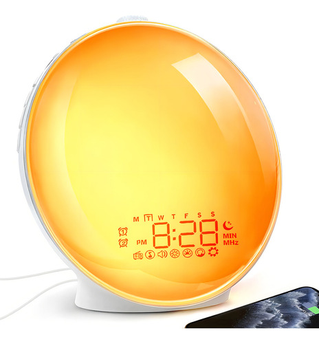 Taofwter Reloj Despertador Con Luz De Amanecer, Luz Nocturna
