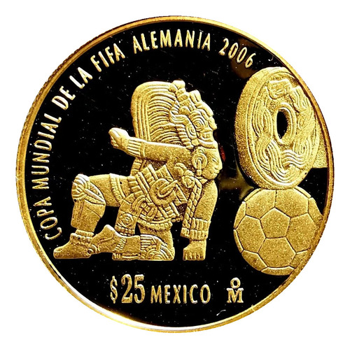 Moneda 1/4 Onza Oro Fifa 2006 Certificada Estuche Original
