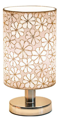 Lámpara Vintage Elegante De Mesa Con Flores