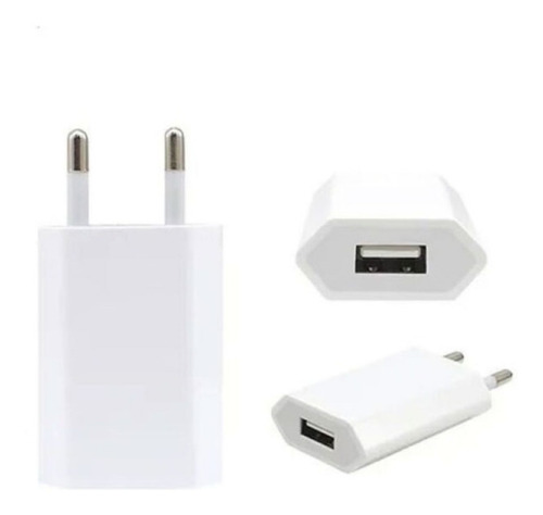 Imagen 3 de 5 de Pack Cargador Adaptador + Cable Apple Original 2 Mt iPhone