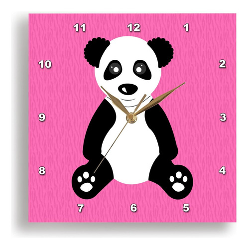 3drose Dpp__1 Lindo Panda De Dibujos Animados En El Reloj De