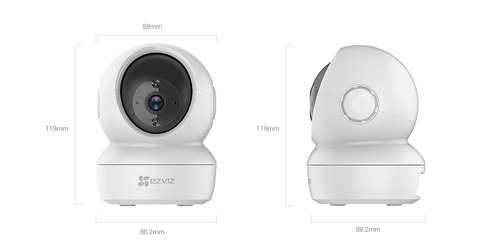 Cámara De Seguridad Infrarroja Wifi Ezviz Interior 1080p Color Blanco