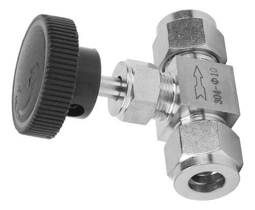 Válvula De Aguja De Acero Inoxidable F10 304 De 2 Vías De Al