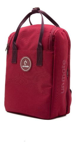 Mochila Matera + Mate Acero Inoxidable Un Mate - Bordo