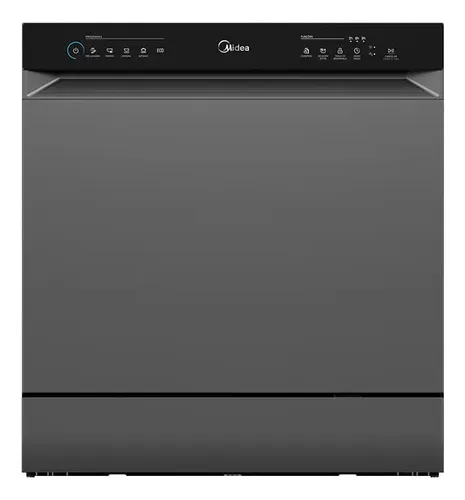 Lava Louças 8 Serviços Cinza Touch Plus Midea - R$ 1.799
