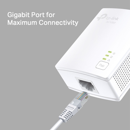Kit Repetidor Powerline Av1000 Gigabit Tp-link Tl-pa7017 Kit