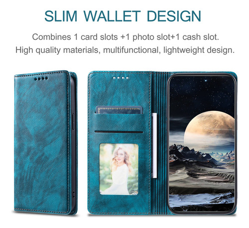 Funda Tipo Cartera For Teléfono Oppo A57 A56 A55 A54 A53