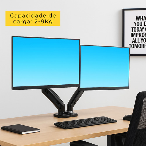 Suporte Duplo Para Monitores Vesa De 17 Até 27 Polegadas