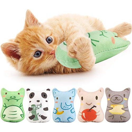 Juguetes De Catnip Gatos De Interior, Pack De 5  S De P...