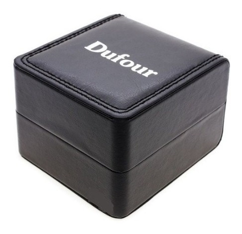 Reloj Dufour Hombre / Malla Cuero / Cuadrante Metal Mod15015