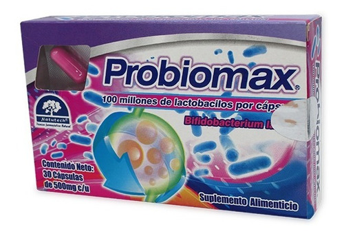 Probiomax Lactobacilos C/30 Capsulas Suplemento Alimenticio 