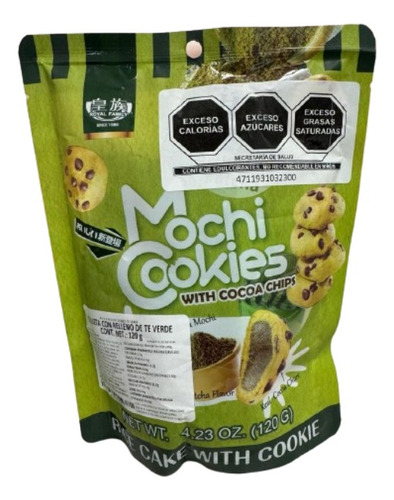 Mochi Cookies Sabor Te Verde Bolsa De 120 Gr