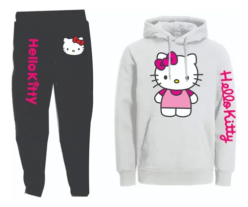 Conjuntos Sudadera Jogger+hoodie Hello Kitty
