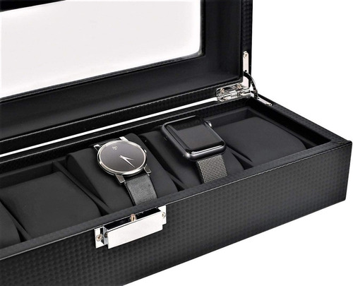 Timotech Caja Organizadora De Relojes Con 6 Compartimentos