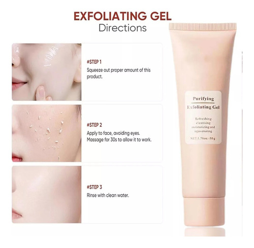 An Limpiador Facial Exfoliante Suave Para Todo Tipo De Piel.