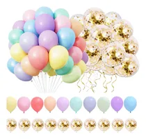 Comprar 320 Globos Latex Colores Pastel Macarrón Globos Con Confeti