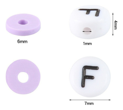 Material De Pulsera Diy Piezas De Cerámica Suave Disco De