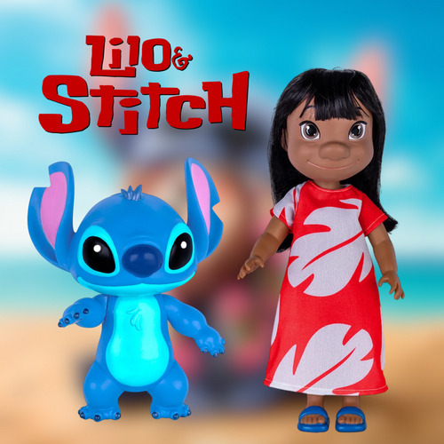 Boneca Lilo + Stitch Bonecos Articulados Filme 2025 Disney