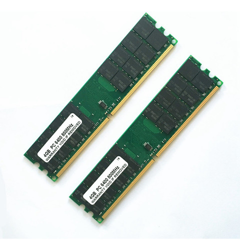 Memoria Ram Ddr2 De 4 Gb, 800 Mhz, 1,8 V, Pc2 6400, Dimm, 24