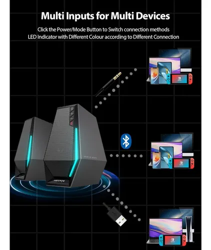 Altavoces Multimedia Edifier G1500 Con Bluetooth 5.3 Y Rgb