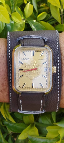 Reloj Antiguo Lanco Escudo Venezuela Mov Swiss Fhf St 96-4n